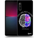 Pouzdro Picasee silikonové Sony Xperia 10 IV 5G - Brain - White černé – Zboží Mobilmania