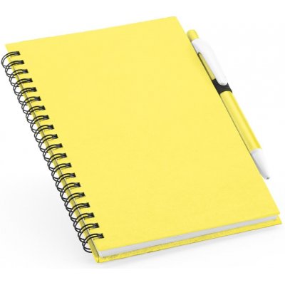 ROTHFUSS Spirálový zápisník B6 z recyklovaného papíru Žlutá