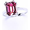 Prsteny Čištín Stříbrný prsten se Swarovski krystalem rose T 1201