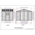 Duramax WoodBridge Plus 7,6m2 + podlahová konstrukce 10,5x8´ 40214 – Zboží Dáma
