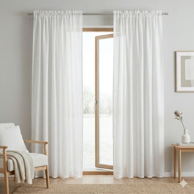 Takoy Hotová záclona 300x160 Simply white-HT-01151 | 300 x 160 cm – Zboží Mobilmania