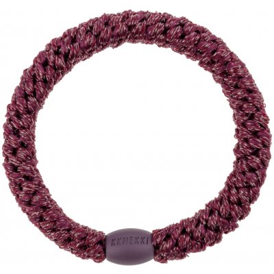 KKNEKKI Gumička do vlasů Kknekki Berry Glitter, červená barva, textil – Zboží Dáma