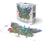 PRIME 3D Dřevěné puzzle Motýl 200 ks – Hledejceny.cz