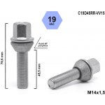 Kolový šroub M14x1,5x45,5 kužel pohyblivý, klíč 19, C19D45RR-VV15, výška 76,6 mm | Zboží Auto