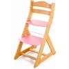 Dětský stoleček s židličkou Hajdalánek rostoucí židle Maja buk růžová