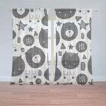 Záclony Kočička a medvěd: 2 ks - 150x250 cm - Sablio – Hledejceny.cz