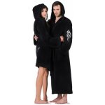 Tribal dámský hřejivý 3/4 župan s kapucí černá – Zboží Dáma