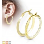 Šperky eshop Řetízek z chirurgické oceli zdvojená lesklá oválná očka A20.08 Zlatá – Sleviste.cz