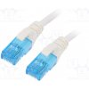 síťový kabel Digitus DK-1512-0025/WH Patch, U/UTP, 5e, lanko, CCA, PVC, 0,25m, bílý