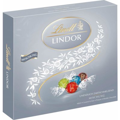 Lindt Lindor Mix Silver187g – Zboží Mobilmania