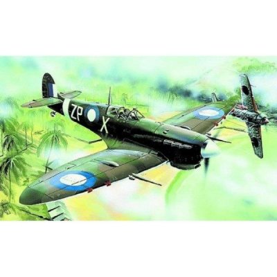 Směr Model Supermarine Spitfire MK.VC 12 8x15 3cm v krabici 25x14 5x4 5cm 1:72