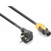 Napájecí kabel Power Dynamics CX14-5 Power Connector TR IP65 Schuko Cable 5,0M