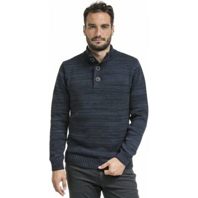 Bushman svetr Nathan dark blue – Sleviste.cz