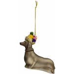 Clayre & Eef Vánoční ozdoba ve tvaru psa Ø 11*4*10cm – Hledejceny.cz