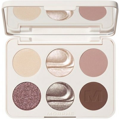 Morphe Make-up-oci Ocni-stinyChromaPlus 6-Pan Eyeshadow Palette Rich Glitch 7,5 g – Zboží Dáma