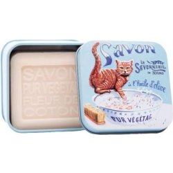 La Savonnerie mýdlo v plechové krabičce Zrzavá kočka 100 g