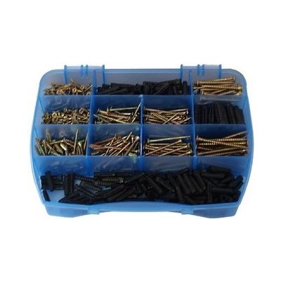 Sada univerzálních vrutů a hmoždinek, 620 ks 543902 – Hledejceny.cz