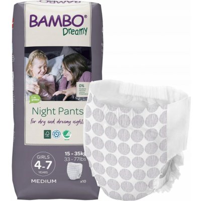 Bambo Dreamy Night Pants 4-7let Girl 15-35 kg 10 ks – Zbozi.Blesk.cz