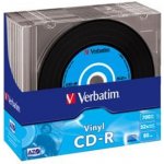 Verbatim CD-R 700MB 52x, AZO, printable, slimbox, 10ks (43426) – Zboží Živě