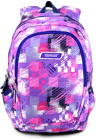 Target batoh růžovo fialová se vzorem
