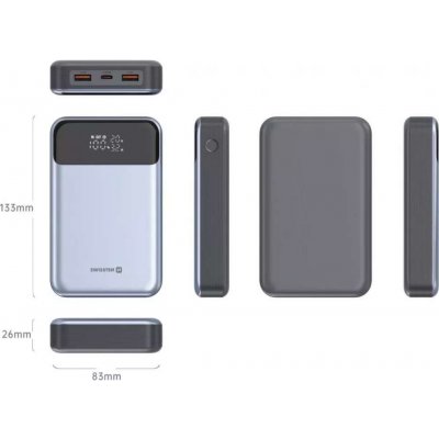 Swissten LAPTOP 20000 mAh POWER DELIVERY černá – Zboží Živě
