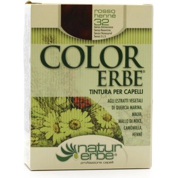 Color Erbe přírodní barva na vlasy 32 henna červená Natur Erbe 135 ml