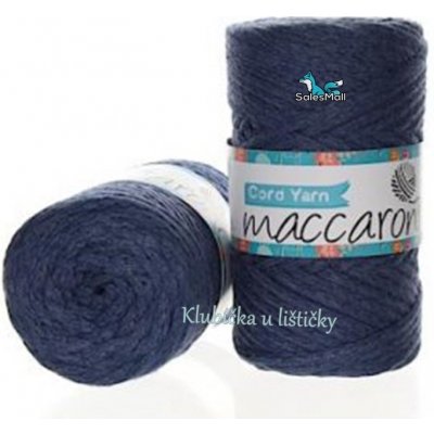 Maccaroni Cord Yarn 6mm modrošedá - 34