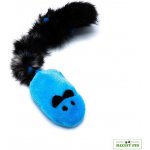 Pískací potvůrky plyšová pro psy myš s králičí kožešinou – Zboží Dáma