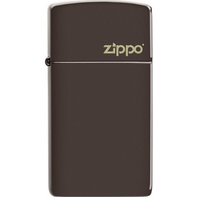 Zippo Slim Brown Logo 26958 – Hledejceny.cz