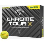 Callaway Chrome Tour X Triple Track 360 žluté 12 ks – Hledejceny.cz