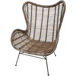 Hitra Ratanové křeslo EGG medium kubu grey – Zboží Dáma