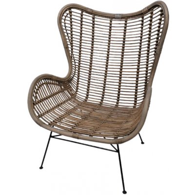 Hitra Ratanové křeslo EGG medium kubu grey – Zboží Dáma