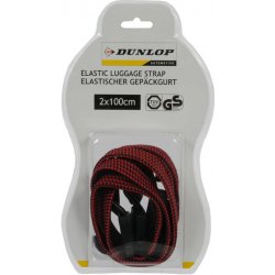 Dunlop Gumové lano ploché s háčky (gumicuk) 2ks délka 100 cm