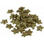 www.susenerostliny.cz hvězda glitter zlatá 3cm, v balení cca 48ks – Hledejceny.cz