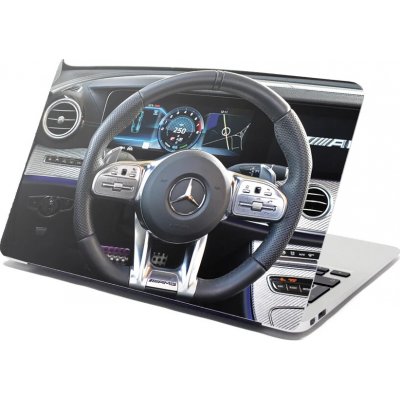 Sablio Samolepka na notebook AMG interiér - 38x26 cm – Zboží Živě
