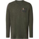 esmara Men Pánské triko s dlouhými rukávy zelená – Zboží Mobilmania