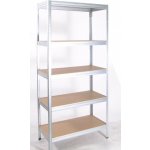 Biedrax Regál 35 x 75 x 240 cm 5 polic pozink – Hledejceny.cz
