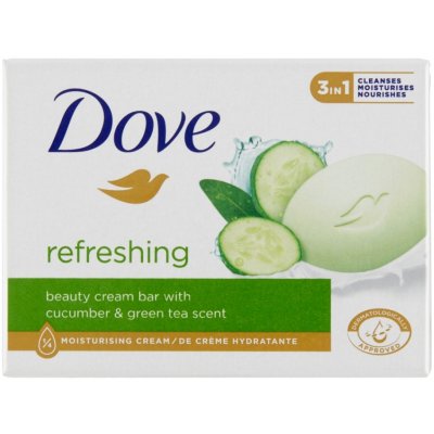 Dove Refreshing Okurka a zelený čaj toaletní mýdlo 90 g – Zboží Mobilmania