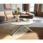 Delife Edge kulatý 90x90 cm keramika Minas Melange Trive kov titanová barva – Zboží Dáma