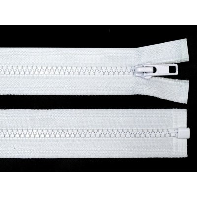 Kostěný zip šíře 5 mm délka 85 cm bundový 101 bílá – Zboží Dáma