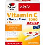 Doppelherz Vitamín C 1000 + D3 + Zinek DIRECT 20 ks – Hledejceny.cz