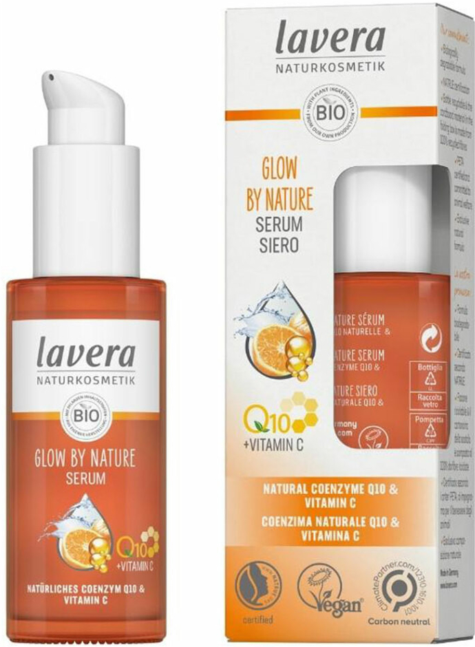 Lavera Glow by Nature s Q10 a Vit C pleťové sérum 30 ml