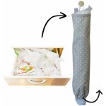 Wrap - up Sáčkovník - organizér na plastové sáčky, režný s puntíkem – Zboží Mobilmania