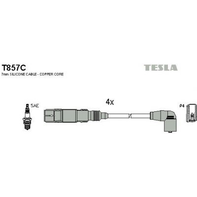 Sada kabelů pro zapalování TESLA T857C – Hledejceny.cz