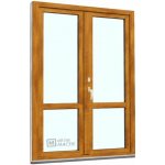 Kömmerling balkonové dveře 70 AD s příčkou O+OS klapačka pravé winchester/bílá 120 x 200 cm oboustranná klika + FAB + hliníkový práh – Hledejceny.cz