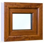 SkladOken.cz Okno sklopné 49x42 cm bílá zlatý dub – Zbozi.Blesk.cz