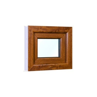 SkladOken.cz Okno sklopné 49x42 cm bílá zlatý dub – Zbozi.Blesk.cz