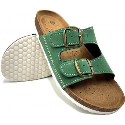 Dámské korkové ECO biopantofle zelené – Sleviste.cz