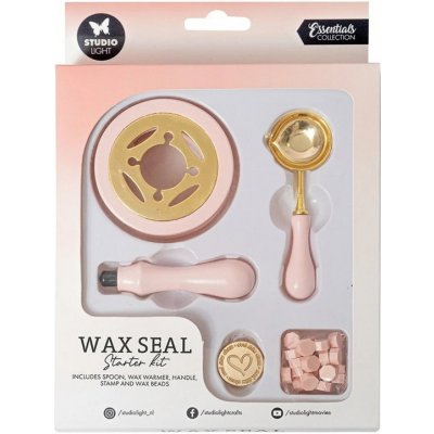 Pečetní sada - Růžové srdce – Sleviste.cz