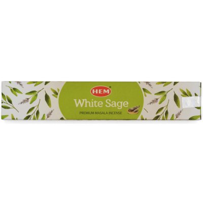 Hem White Sage Bílá šalvěj Premium Masala Vonné tyčinky 15 g – Zboží Dáma Hem White Sage Bílá šalvěj Premium Masala Vonné tyčinky 15 g – Zboží Dáma